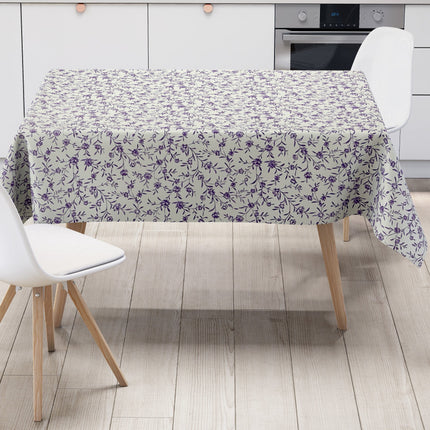 Wachstuch Tischdecke lila Rosen