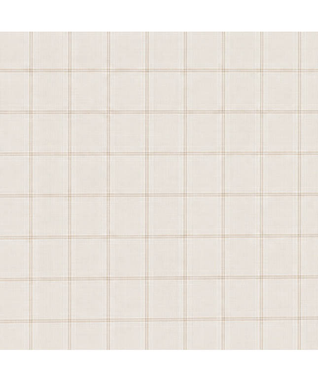 Rechteckige Wachstuch-Tischdecke in heller Leinenoptik mit feinem beigefarbenem Karomuster auf cremeweißem Hintergrund. Das dezente, gleichmäßige Rasterdesign verleiht der Tischdecke eine elegante und zeitlose Ausstrahlung.