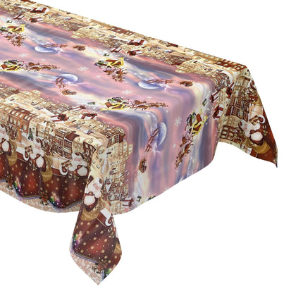 Wachstuch Rolle Weihnachten K25B Weihnachtskugeln Bordürenmuster Rollenware