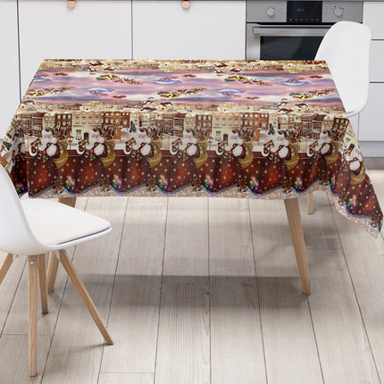 Wachstuch Rolle Weihnachten K25B Weihnachtskugeln Bordürenmuster Rollenware