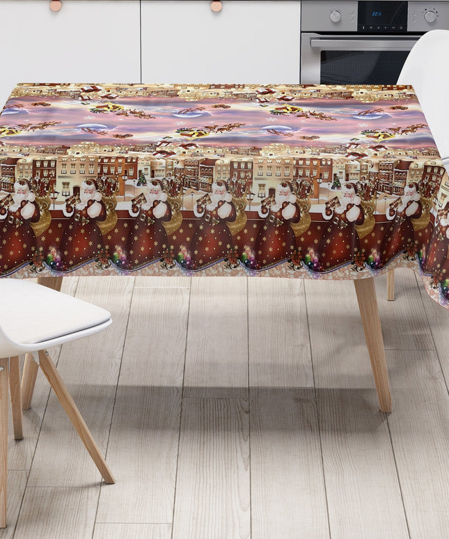 Wachstuch Rolle Weihnachten K25B Weihnachtskugeln Bordürenmuster Rollenware