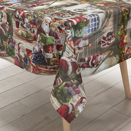 Wachstuch Rolle Weihnachten K25D Weihnachtshaus Bordürenmuster Rollenware
