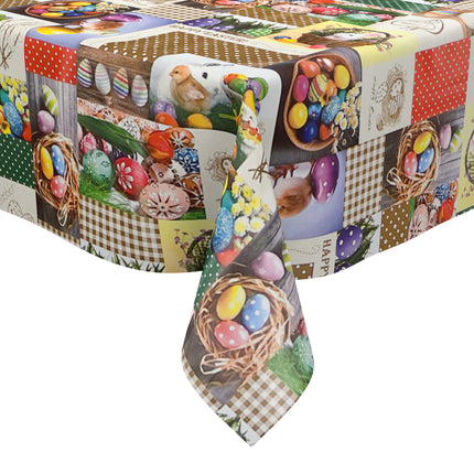 Wachstuch Tischdecke K28B Ostern Osterhase Osterei eckig rund oval