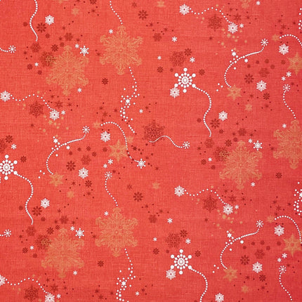 Wachstuch Tischdecke geprägt Weihnachten Skandinavien rot KE00810 - Größe, Form und Einfassung frei wählbar