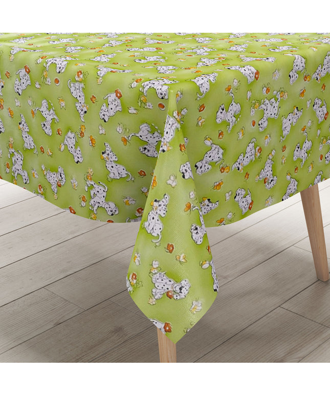 Wachstuch Tischdecke KE08270 Hunde Dalmatiner Kindermotiv eckig rund oval