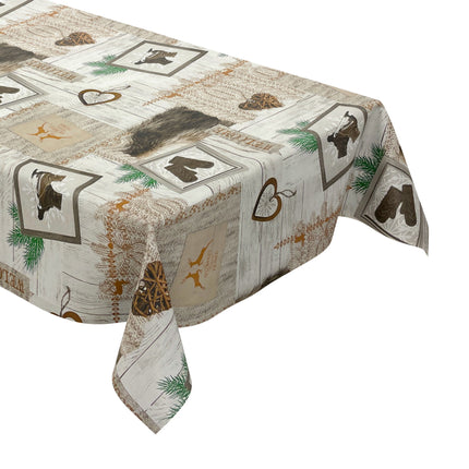 Wachstuch Tischdecke geprägt Weihnachten KE04710 Rentier MY SWEET HOME eckig rund oval