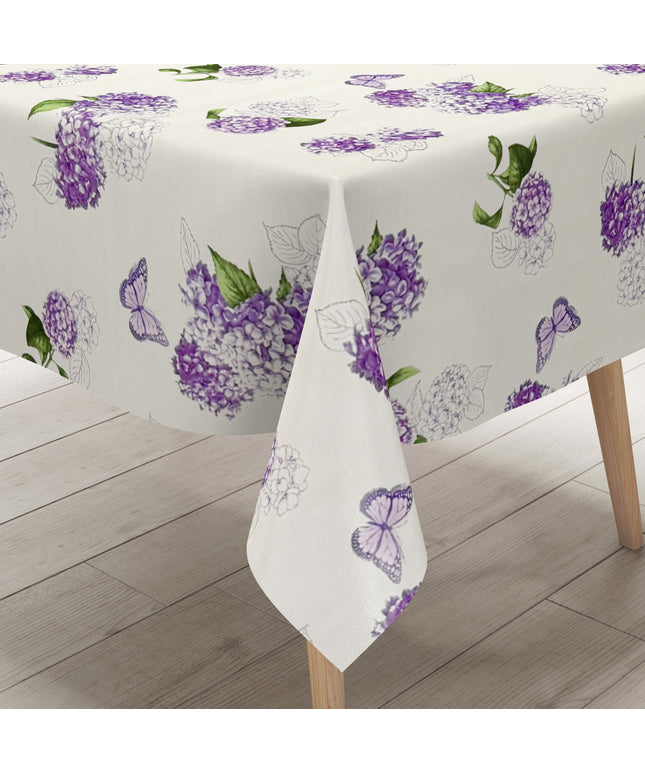 Wachstuch Tischdecke Hortensie