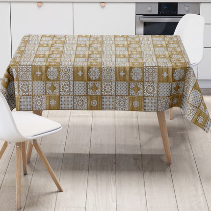 Abwaschbare Tischdecke Ski Holz Alm kevkus eckig rund oval kaufen
