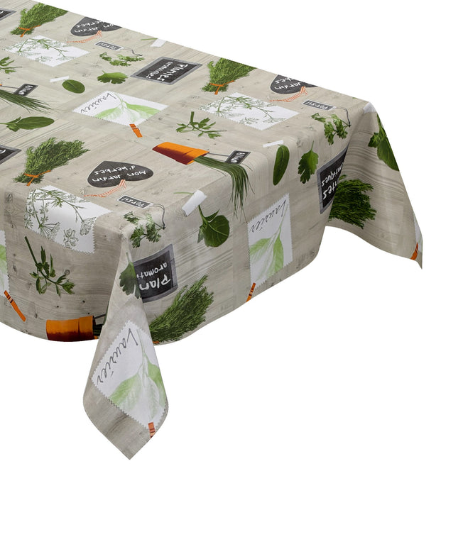 Wachstuch Tischdecke Kräuter