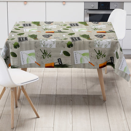 Wachstuch Tischdecke Kräuter