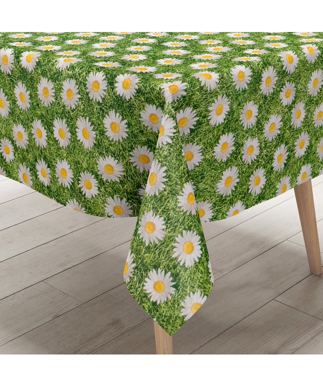 Wachstuch Tischdecke Blumenwiese Gänseblumen