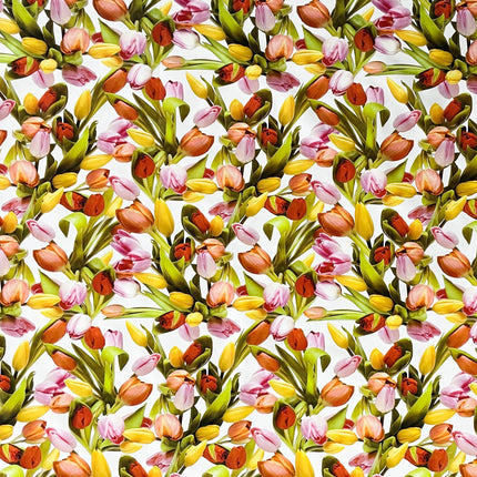 Wachstuch Tischdecke Frühjahr Tulpen