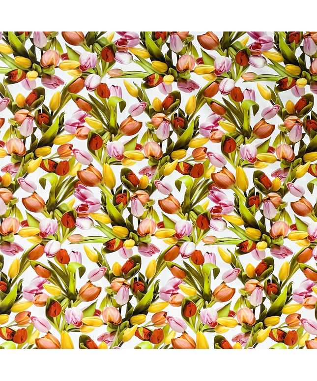 Wachstuch Tischdecke Frühjahr Tulpen