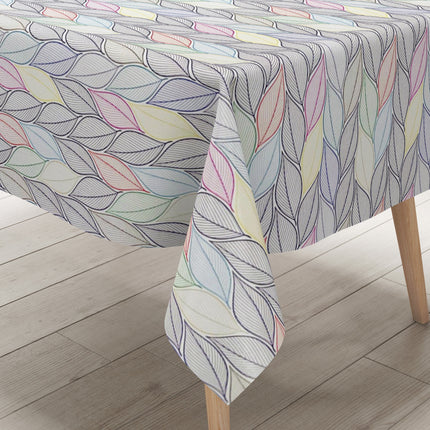Wachstuchtischdecke eckig rund oval Blätter Laub Herbst