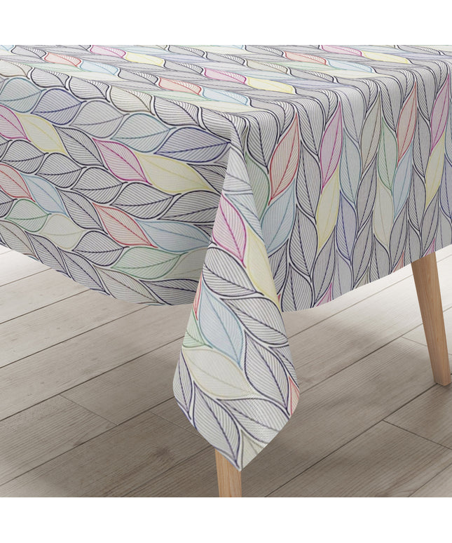 Wachstuchtischdecke eckig rund oval Blätter Laub Herbst