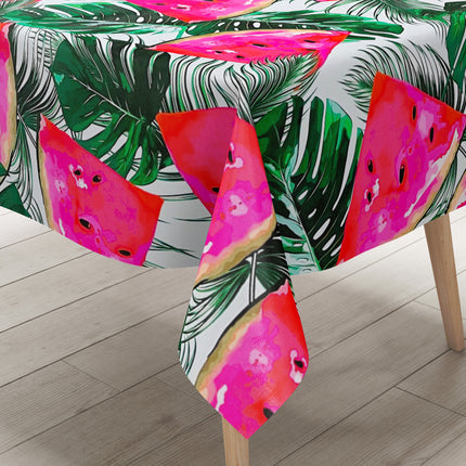Wachstuch Tischdecke eckig rund oval Dschungel Melone