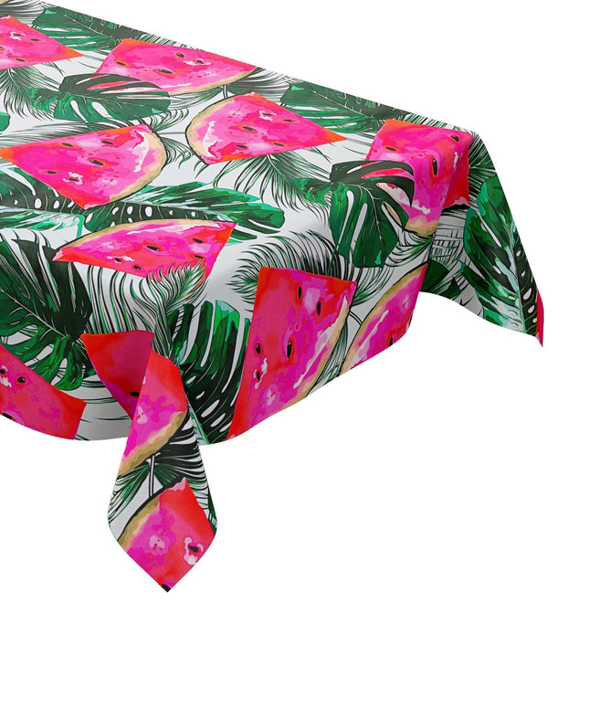Wachstuch Tischdecke eckig rund oval Dschungel Melone