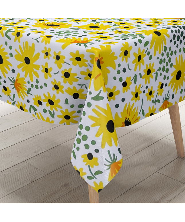 Wachstuchtischdecke Sonnenblumen Blüten Sommer kevkus eckig rund oval kaufen