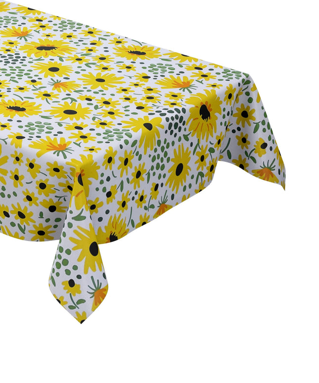 Wachstuchtischdecke Sonnenblumen Blüten Sommer kevkus eckig rund oval kaufen