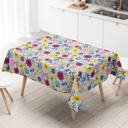 abwaschbare PVC Wachstuchtischdcke eckig rund oval kevkus blumen Dschungel Sommer Frühjahr
