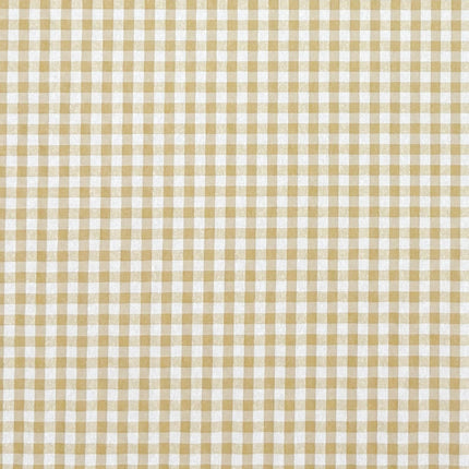 Baumwoll Tischdecke kariert beige