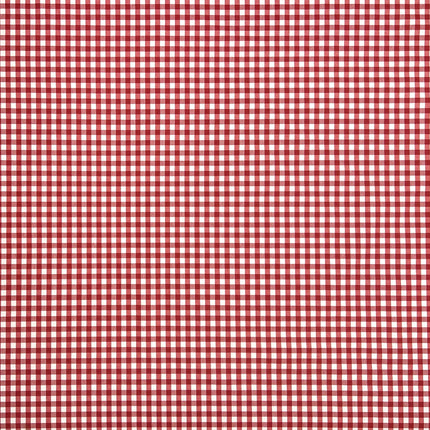Jacquard Tischdecke aus beschichteter Baumwolle Fleckenschutz MENORCA-C401 kariert rot eckig rund oval