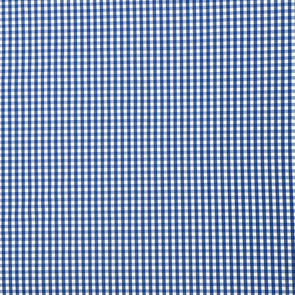 textile Baumwolltischdecke kariert blau