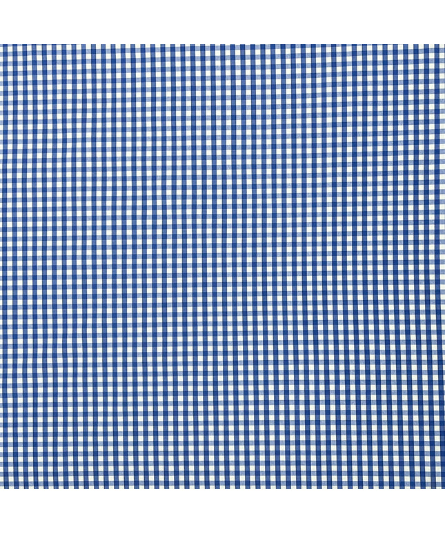 textile Baumwolltischdecke kariert blau
