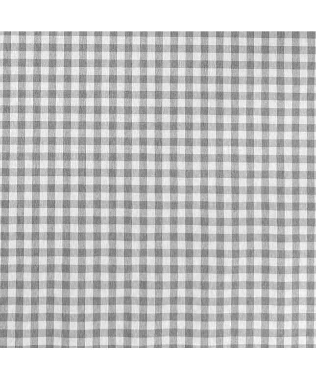 Baumwoll Tischdecke grau kariert