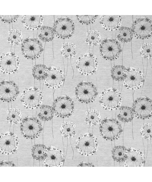 Jacquard-Tischdecke mit filigranem Blumenmotiv aus stilisierten, fein gezeichneten Blüten in Grau- und Weißtönen. Beschichtete Baumwolle mit praktischem Fleckenschutz.
