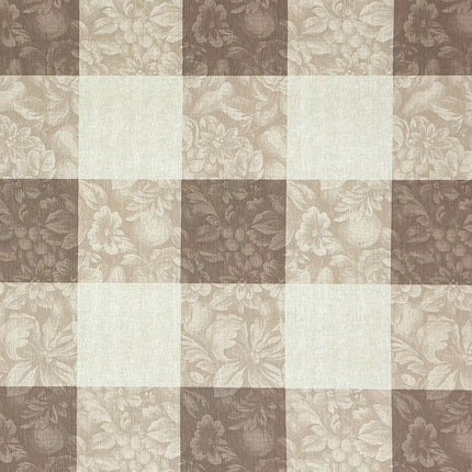 Jacquard Baumwoll Tischdeckecke KAro und Blumen