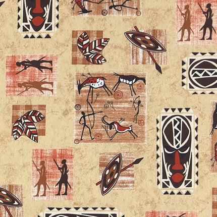 Tischdecke beschichete Baumwolle Afrika