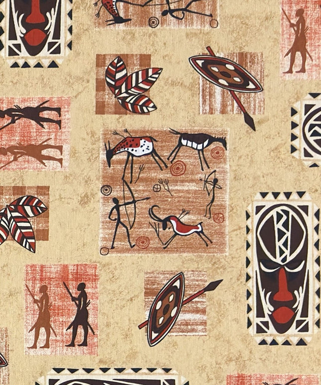 Tischdecke beschichete Baumwolle Afrika