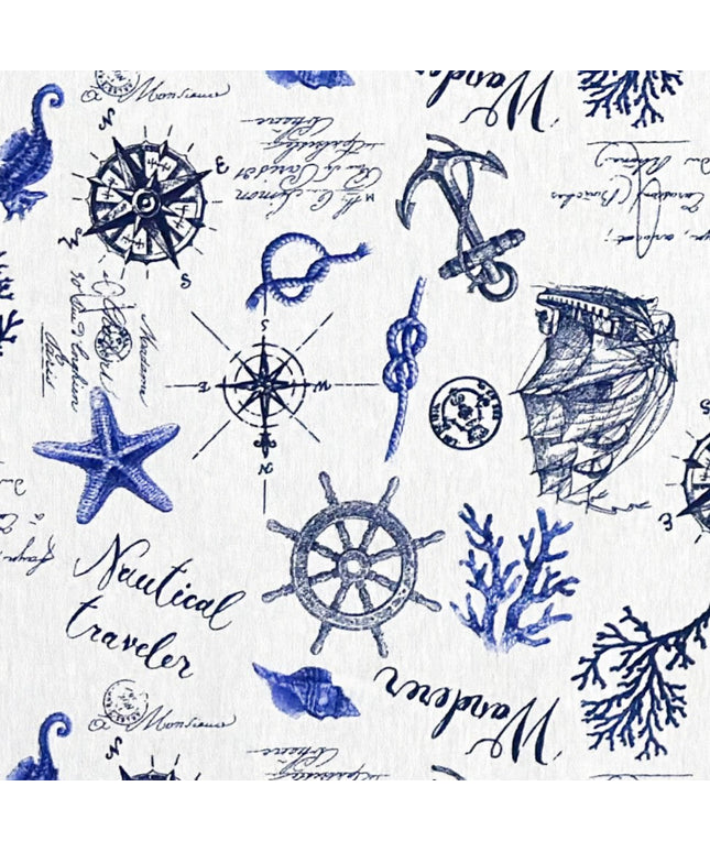Jacquard Tischdecke maritim