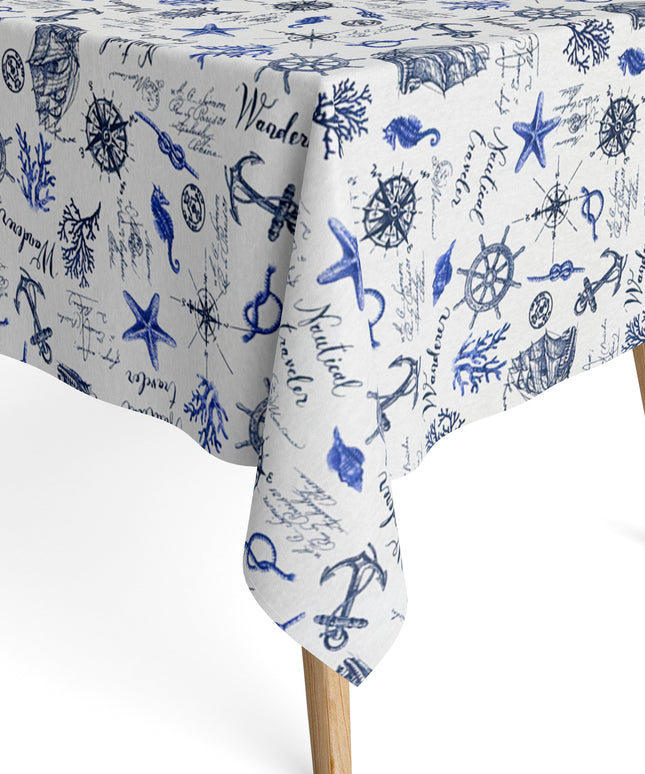 Jacquard Tischdecke maritim