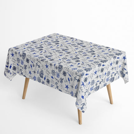 Jacquard Tischdecke maritim