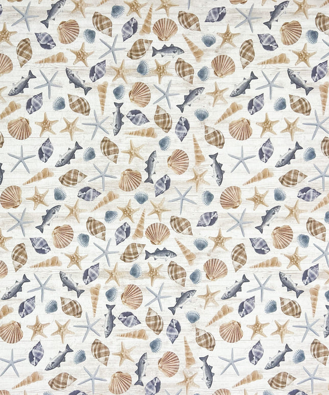 textile Tischdecke maritim Meer Ozean Holz