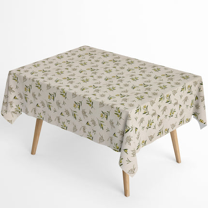Jacquard Tischdecke beschichtete Baumwolle Fleckenschutz OIL Oliven mediterran eckig rund oval