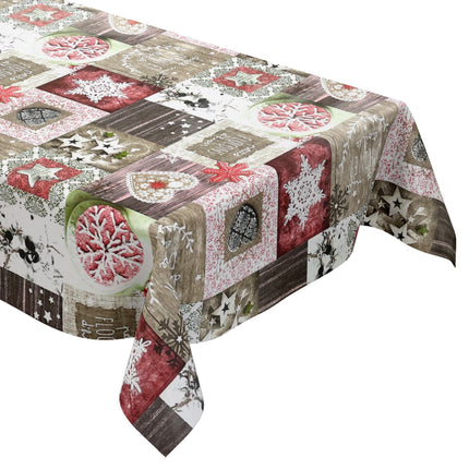 Wachstuch Rolle Weihnachten P1031-2 Sterne Herzen Winter rot Rollenware