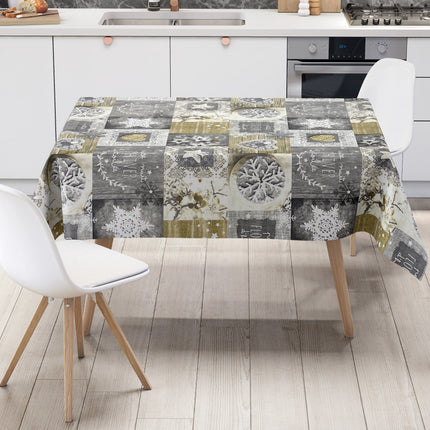 Wachstuch Rolle Weihnachten P1031-3 Sterne Herzen Winter grau Rollenware