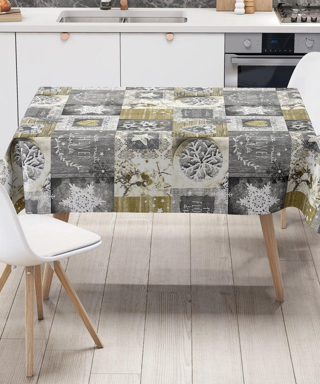 Wachstuch Rolle Weihnachten P1031-3 Sterne Herzen Winter grau Rollenware