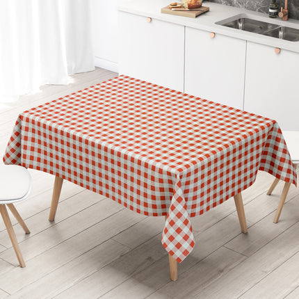 Wachstuch Tischdecke P107-1 rot kariert groß eckig rund oval