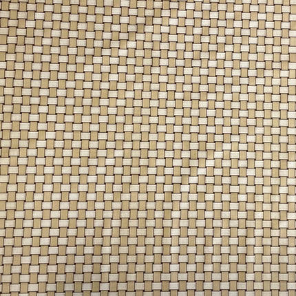 Wachstuch Tischdecke Rattan beige braun