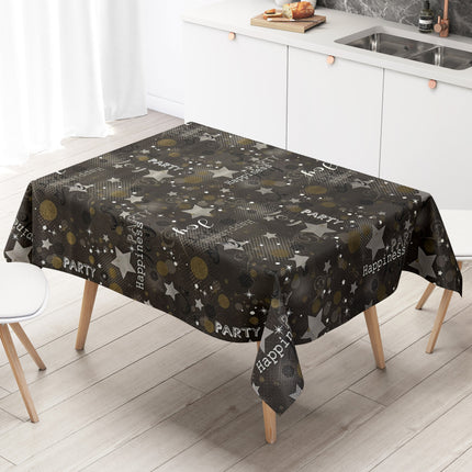 Wachstuch Tischdecke Silvester Neujahr