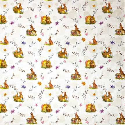Wachstuch Tischdecke geprägt P1150-1 Ostern Osterhase Osterei eckig rund oval