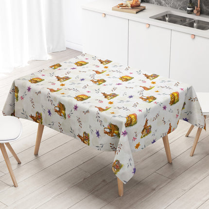 Wachstuch Tischdecke geprägt P1150-1 Ostern Osterhase Osterei eckig rund oval