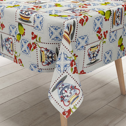 Wachstuch TIschdecke Mosaik Krug