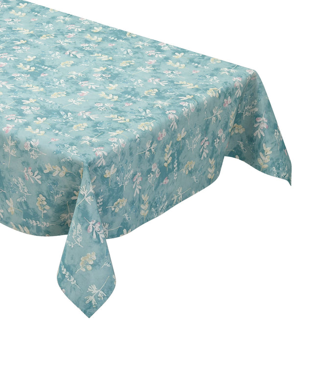 Wachstuch Tischdecke Herbstmotiv blau