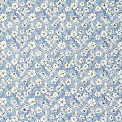 Wachstuch Tischdecke Kirschblüte hellblau