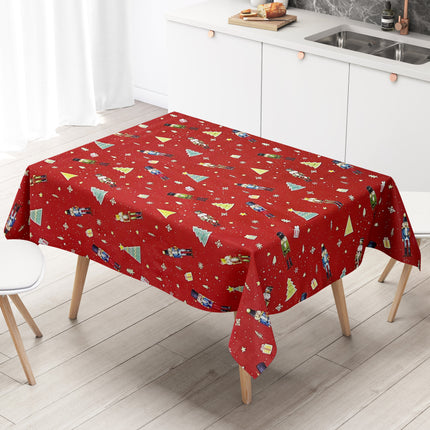 Wachstuch Rolle Weihnachten P1201-1 Nussknacker rot Rollenware